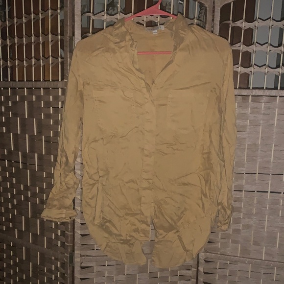Harper Mustard Button-Up Shirt - Picture 1 of 3